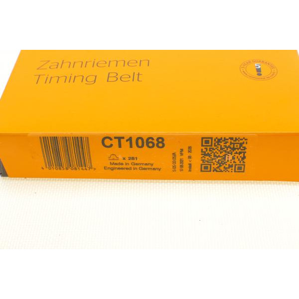 CT1068 CONTINENTAL Ремень ГРМ Audi A4/ A6/ A8 3.0 00-06 (30x281z)