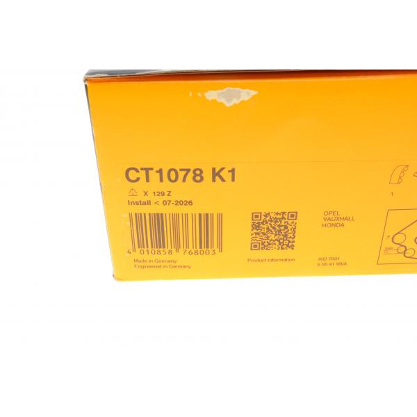 CT1078K1 CONTINENTAL Комплект ГРМ Opel Astra G 1.7CDTI 03-10, 59kw/Astra H 1.7CDTI 04-10, 59/74kw (25x129z)