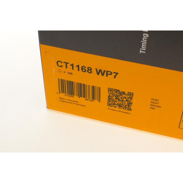 CT1168WP7 CONTINENTAL Комплект ГРМ + помпа Audi A1/Skoda Fabia/VW Polo 1.4 TDI 14- (25x145z)