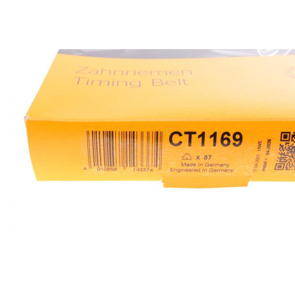 CT1169 CONTINENTAL Ремінь ГРМ VW Caddy/Passat/Tiguan/Skoda Octavia/Seat Leon 1.4 TSI 14- (87x10)