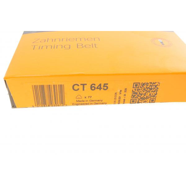 CT645 CONTINENTAL Ремінь ТНВД VW T4 2.4D 90-03/Audi 100 2.4D 90-94 (77x20)