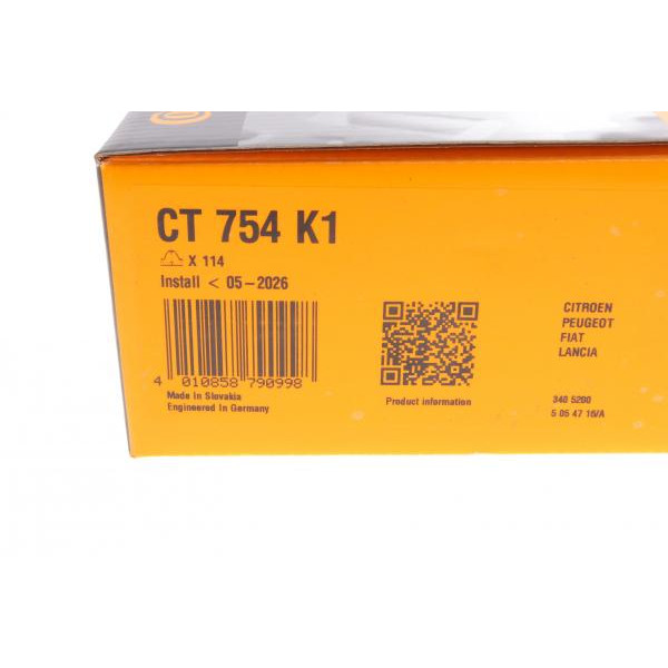 CT754K1 CONTINENTAL Комплект ГРМ Citroen Berlingo/Peugeot Partner/Expert 1.8 96-(17x114z)