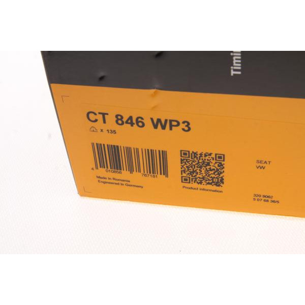 CT846WP3 CONTINENTAL Комплект ГРМ + помпа VW Caddy II/Golf III 1.4 91-97 (19x135z)