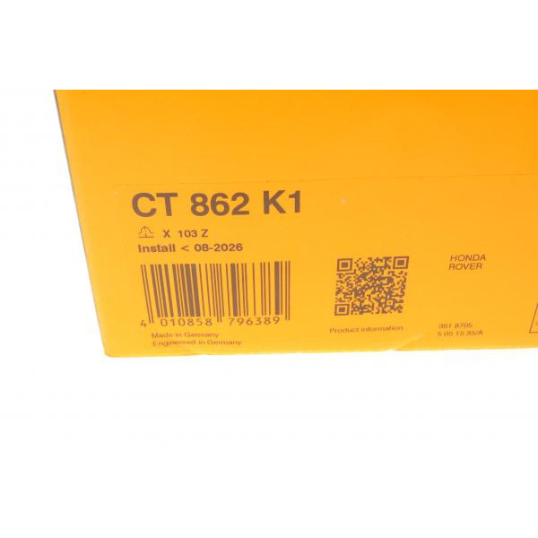 CT862K1 CONTINENTAL Комплект ГРМ Honda Civic VI 1.4/1.5 16V (MB, MC) 98-01 (24x103z)