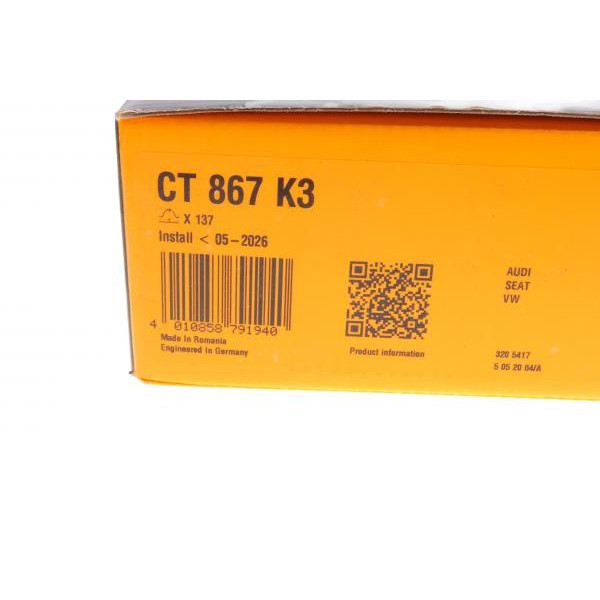 CT867K3 CONTINENTAL Комплект ГРМ VW Golf III/Passat 1.9 TDI 93-97 (25.4x137z)
