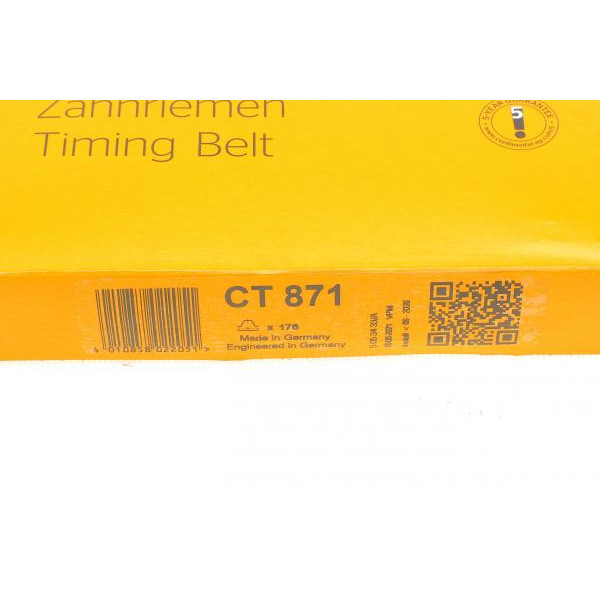CT871 CONTINENTAL Ремінь ГРМ Opel Astra F/G/Vectra A 1.7D/2.0 88-05/Lada 2110 2.0i 96-00 (24x176z)