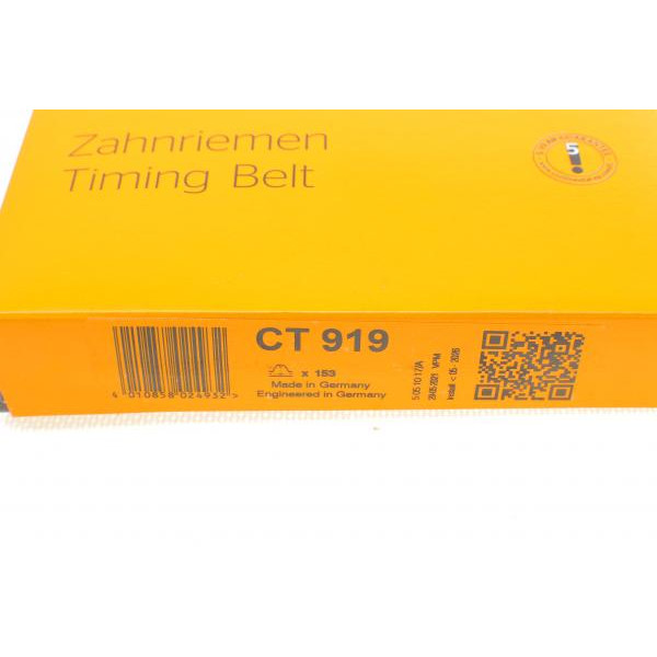 CT919 CONTINENTAL Ремінь ГРМ Audi A4/A6 94-05/VW Passat 1.8/1.8T 97-00 (153x25)