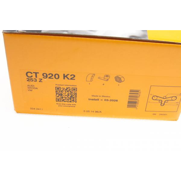 CT920K2 CONTINENTAL Комплект ГРМ Audi A4/A6/ VW Passat 2.4-2.8 95-05 (30x253z)