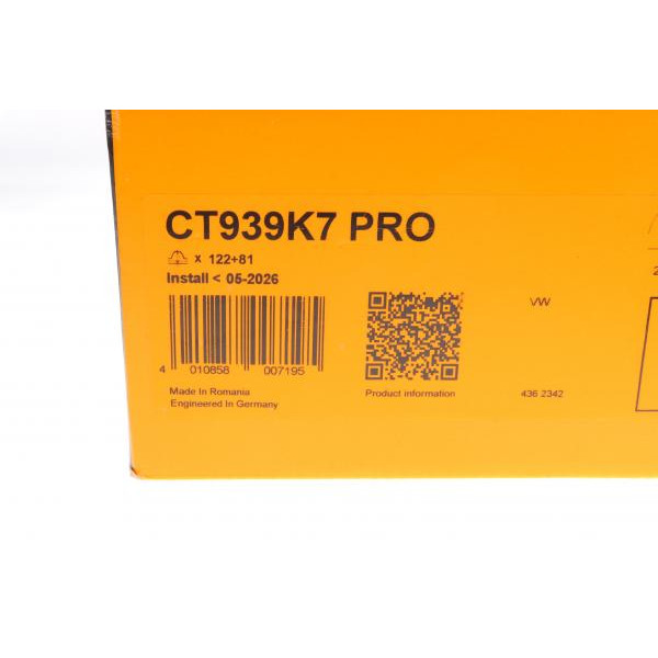 CT939K7PRO CONTINENTAL Комплект ГРМ + ТНВД VW LT/T4 2.5TDI 96-06 (26.4x122z)