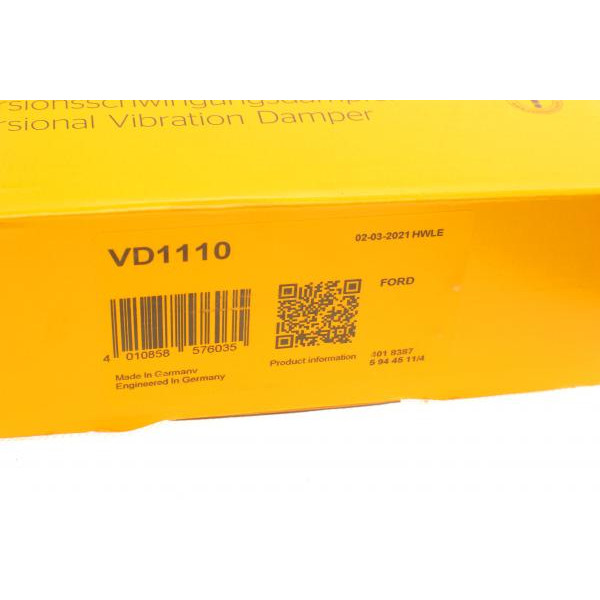 VD1110 CONTINENTAL Шків колінвалу Ford Transit/Mondeo 2.0DI/2.0TDCI 00-07 (6PK)