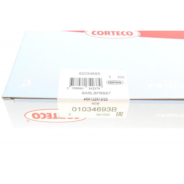 01034693B CORTECO Сальник півосі Audi A6 (quattro) 1.8-2.8 94-97 (45x122x12/23)