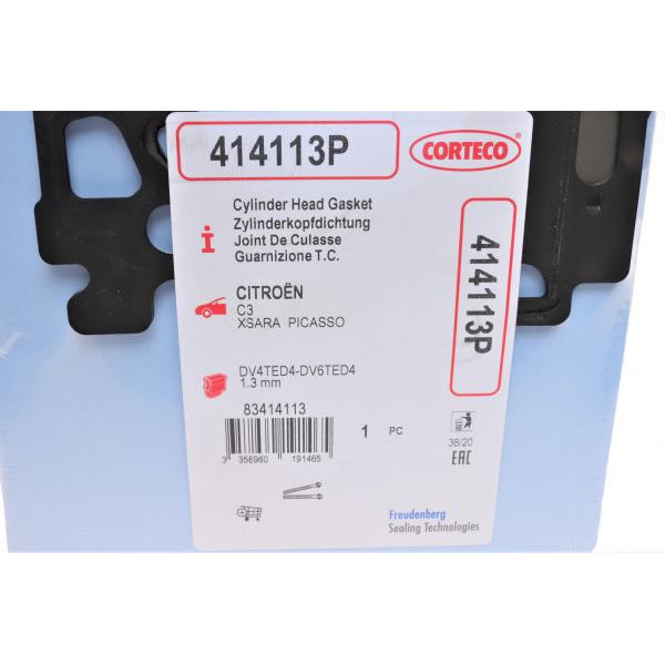 414113P CORTECO Прокладка ГБЦ Citroen Berlingo 1.6HDI 05-