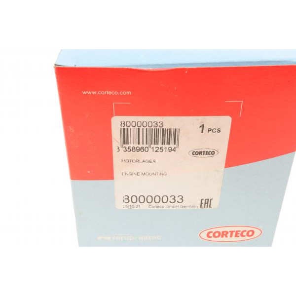 80000033 CORTECO Подушка двигуна (R) Citroen Berlingo/Peugeot Partner 1.6 16V/1.6HDI 00-