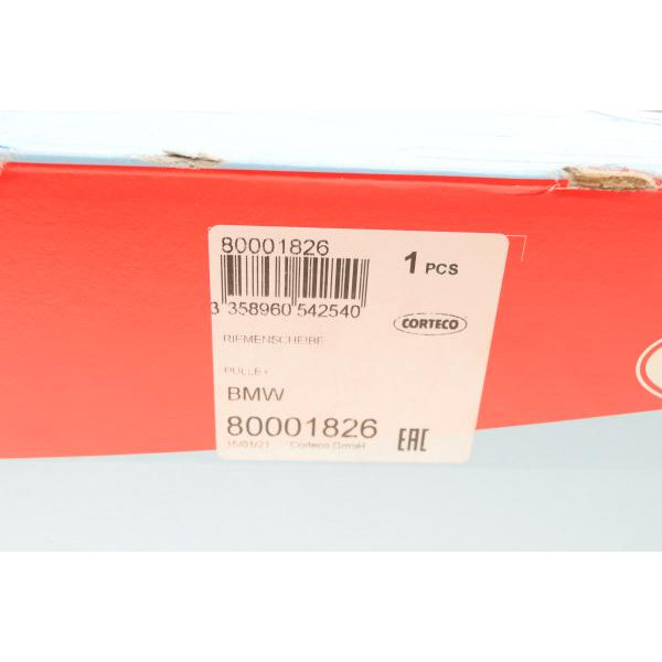 80001826 CORTECO Шків колінвалу BMW X5 (F15/F85) 13-
