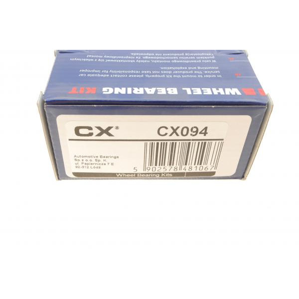 CX094 CX Підшипник маточини (передньої) Mazda 323 -91 (38x63x17)