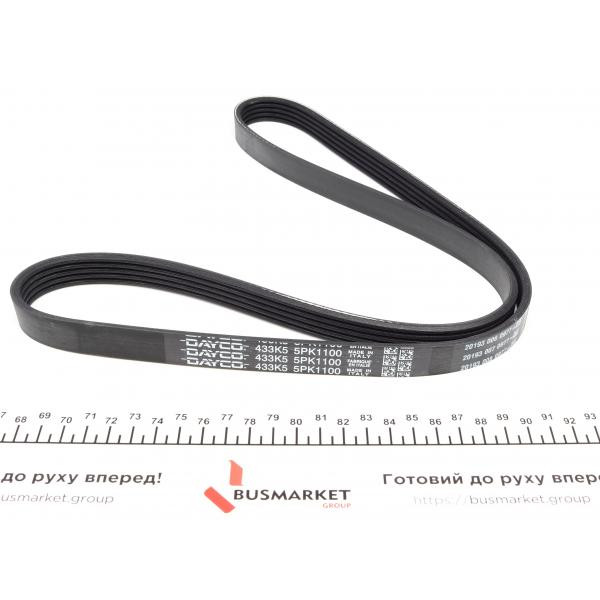 5PK1100 DAYCO Ремінь генератора Citroen Jumper 2.8HDI 00-/Fiat Ducato 2.5D/TD