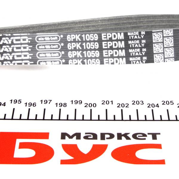 6PK1059EE DAYCO Ремінь генератора Ford Focus 1.6i 03-