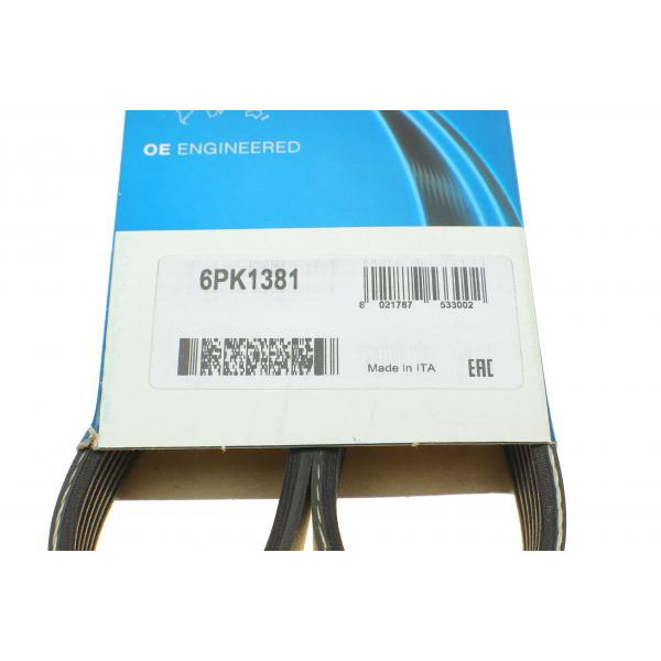 6PK1381 DAYCO Ремінь генератора Opel Zafira 1.9 CDTI 05-