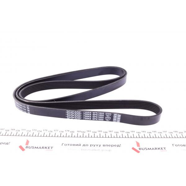 6PK1855 DAYCO Ремінь генератора MB G-class (W461) M102 89-00