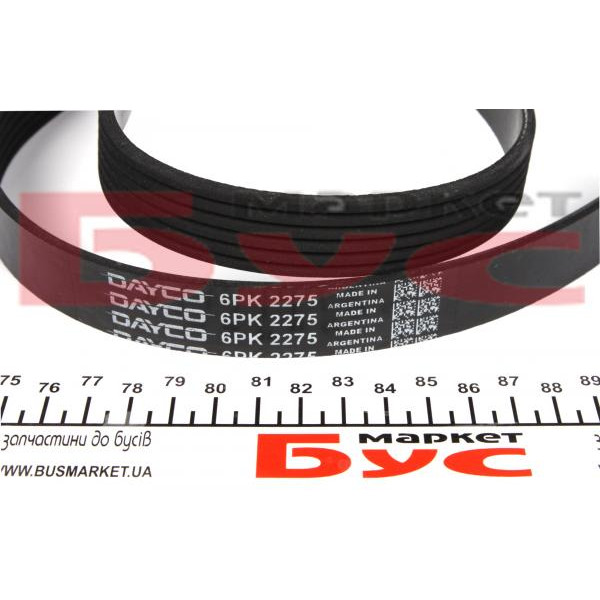 6PK2275 DAYCO Ремінь генератора MB Sprinter CDI (+AC)