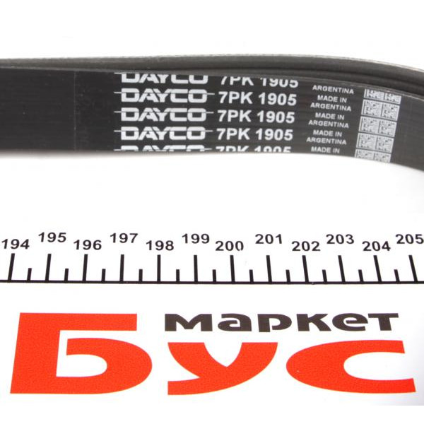 7PK1905 DAYCO Ремінь генератора Ford Scorpio II/Toyota Camry 2.4i/3.5i 94-