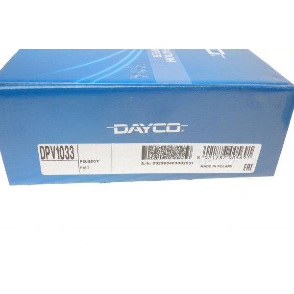 DPV1033 DAYCO Шків колінвалу Citroen Jumper/Fiat Ducato/Peugeot Boxer 2.0-3.0 HDI 06-