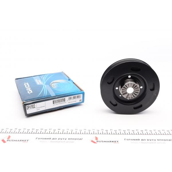 DPV1102 DAYCO Шків колінвалу VW T5/VW Golf VI/Audi A6 2.0TSI/2.0GTI/2.0TFSI 04- (d=144mm)