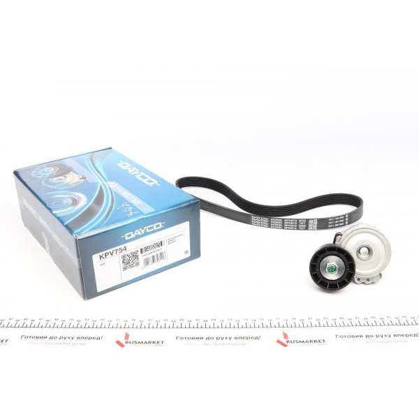 KPV754 DAYCO Комплект ременя генератора Fiat Ducato 2.0D 02- (6PK872)