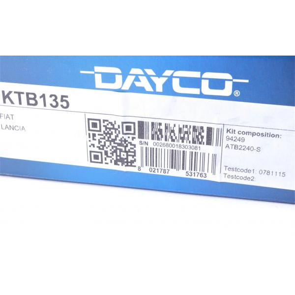 KTB135 DAYCO Комплект ГРМ Citroen Jumpy/Peugeot Expert 1.6i 95-00
