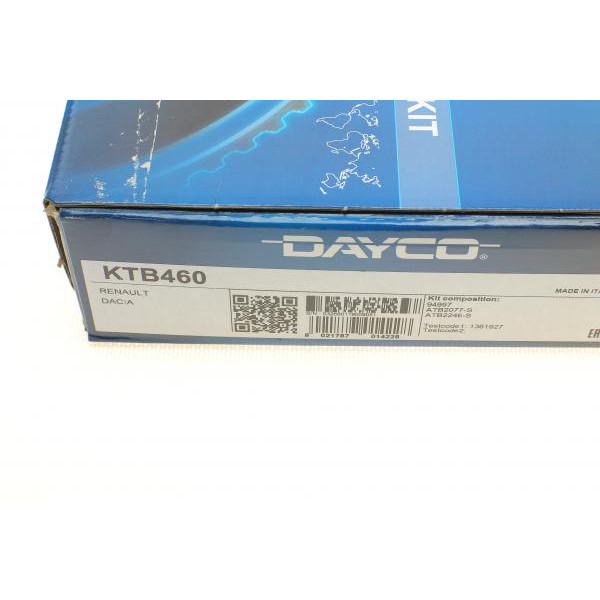 KTB460 DAYCO Комплект ГРМ Renault Kangoo/Dacia Logan/Sandero 1.4/1.6 16v 01- (K4M)
