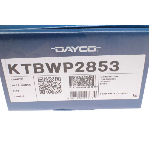 KTBWP2853 DAYCO Комплект ГРМ + помпа Fiat Doblo/Opel Combo 1.4i 10-