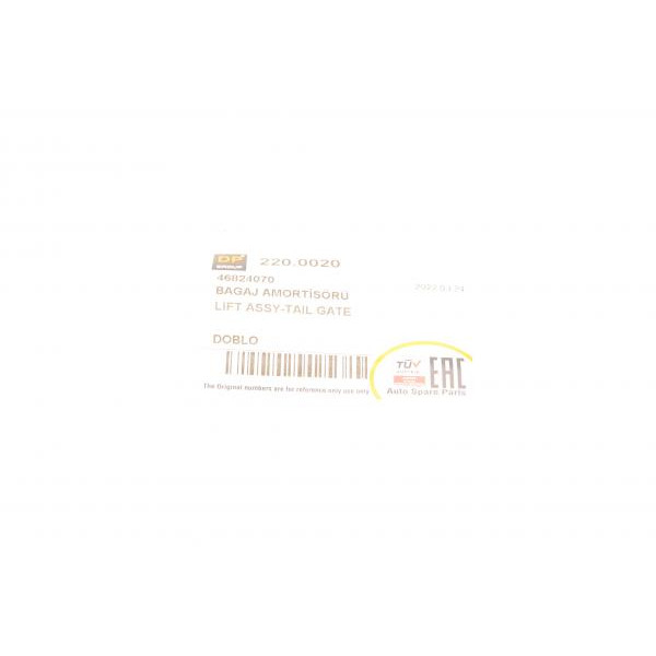 2200020 DP Амортизатор кришки багажника Fiat Doblo 01-