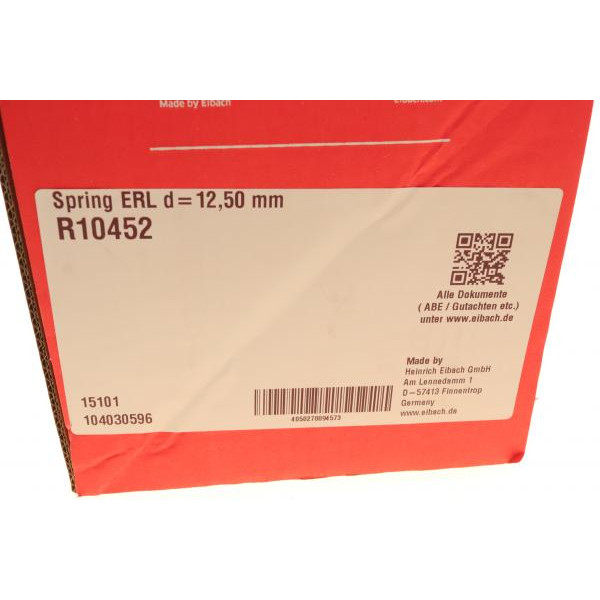 R10452 EIBACH Пружина (передня) MB E-class (W211/S211) (OM646/M271) 02-09 (седан/унів)(Avantgarde)