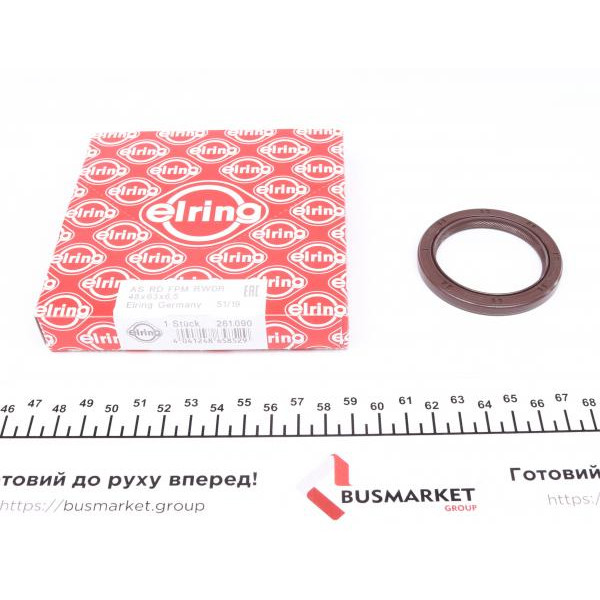 261090 ELRING Сальник коленвала (передній) Toyota Avensis/Rav4/Corolla 2.0D/2.2D 05- (48x63x6,5)