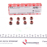 702706 ELRING Сальник клапана (впуск/випуск) Audi/BMW/Citroen/Fiat/Peugeot/Renault/VW (8x10.8/14.2x10) (к-кт 8шт.)