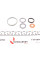726090 ELRING Комплект прокладок (повний) Peugeot Bipper 1.4HDi 08- (без ГБЦ) (замінений на 449.491)