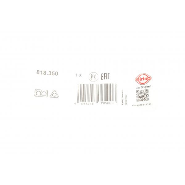 818350 ELRING Прокладка вихлопної труби Ford Ranger 2.5 TDDI 99-05/Toyota Land Cruiser 80-07 (56x68x5.2) (кільце)