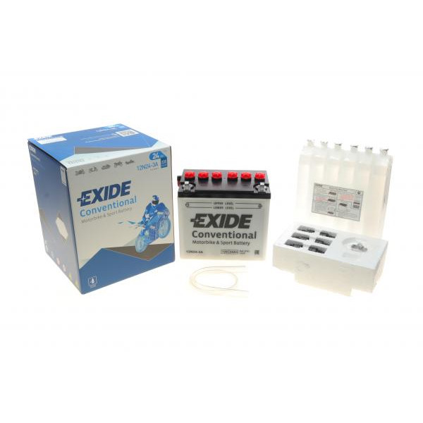 12N243A EXIDE Акумуляторна батарея 24Ah/220A (184x124x175/+R/B0) (мото) (співзаряджений)
