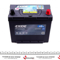 EA456 EXIDE Акумуляторна батарея 45Ah/390A (235x127x226/+R/B01) Premium Азія
