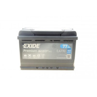 EA770 EXIDE Акумуляторна батарея 77Ah/760A (278x175x190/+R/B13) Premium