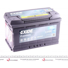 EA900 EXIDE Акумуляторна батарея 90Ah/720A (315x175x190/+R/B01) Premium