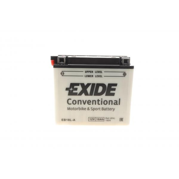 EB18LA EXIDE Акумуляторна батарея 18Ah/190A (180x90x162/+R/B0) (мото) (заморожений)