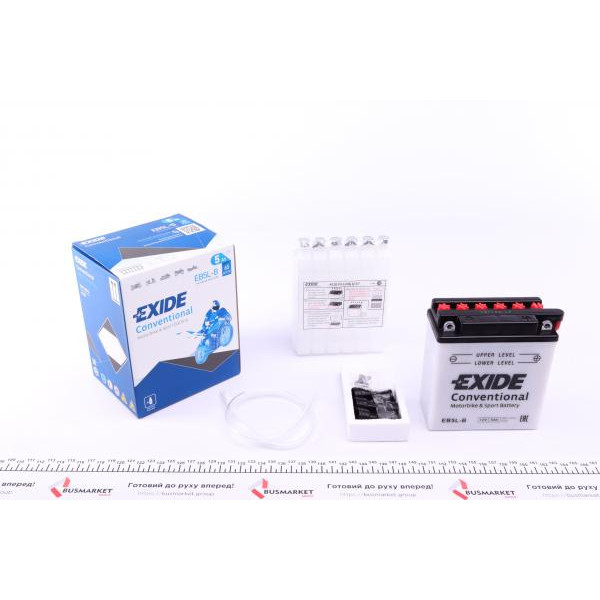 EB5LB EXIDE Акумуляторна батарея 5Ah/65A (120x60x130/+R/B0) (мото) (заряджений)