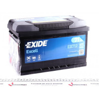 EB712 EXIDE Акумуляторна батарея 71Ah/670A (278x175x175/+R/B13) Excell