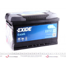 EB712 EXIDE Аккумуляторная батарея 71Ah/670A (278x175x175/+R/B13) Excell