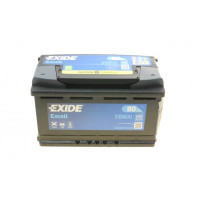 EB800 EXIDE Акумуляторна батарея 80Ah/640A (315x175x190/+R/B13) Excell