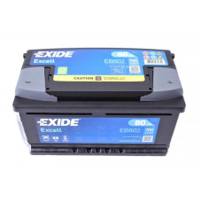EB802 EXIDE Аккумуляторная батарея 80Ah/700A (315x175x175/+R/B13) Excell
