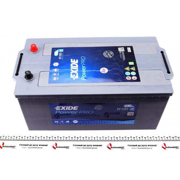 EF2353 EXIDE Акумуляторна батарея 235Ah/1300A (514x279x240/+L/B00) Professional Power HDX