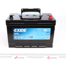 EL954 EXIDE Аккумуляторная батарея 95Ah/800A (306x173x222/+R/B01) (Start-Stop EFB) Азия