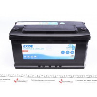 EN800 EXIDE Акумулятор 90Ah 720A (353x175x190/+R/B13) (Start/для водного транспорту)